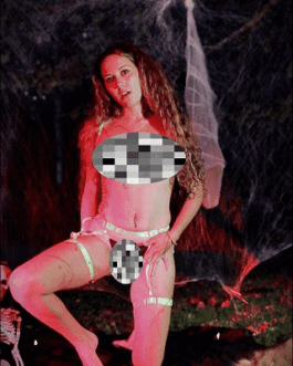 Halloween Dildo and Anal Play